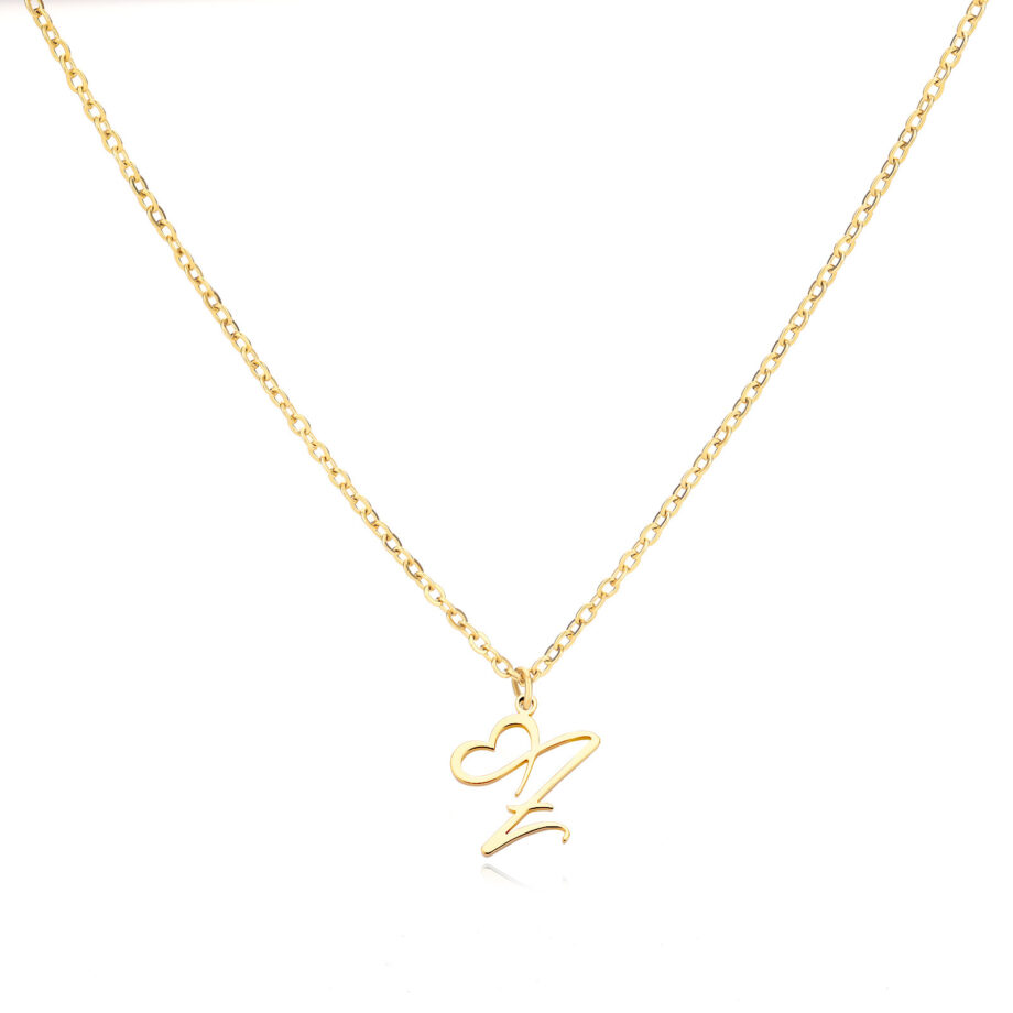 Alphabet Letter Necklace - 18K Gold Custom Initial Jewelry | Dainty Personalized Gift for Women & Teens