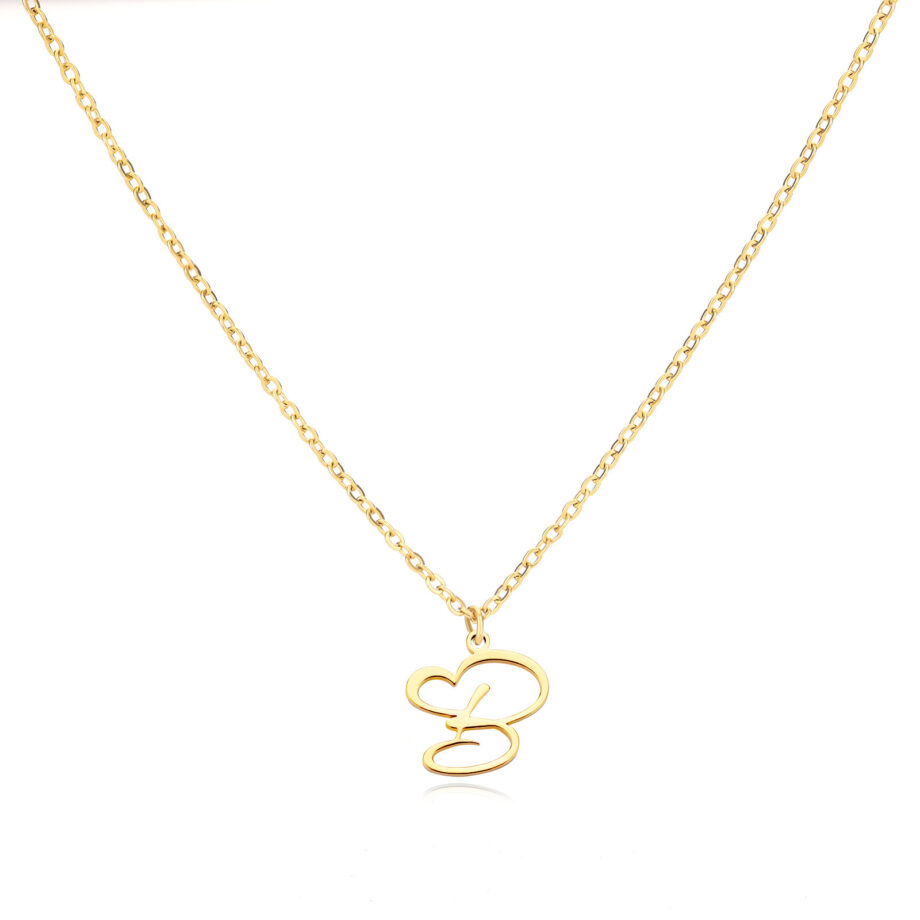 Alphabet Letter Necklace - 18K Gold Custom Initial Jewelry | Dainty Personalized Gift for Women & Teens