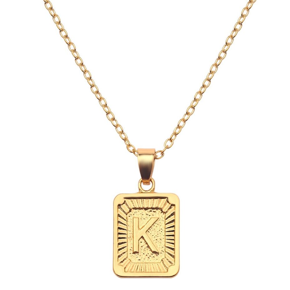 18K Gold Custom Initial Necklace - Personalized Engraved Dainty Jewelry Gift for Women | Luxury Heirloom Quality