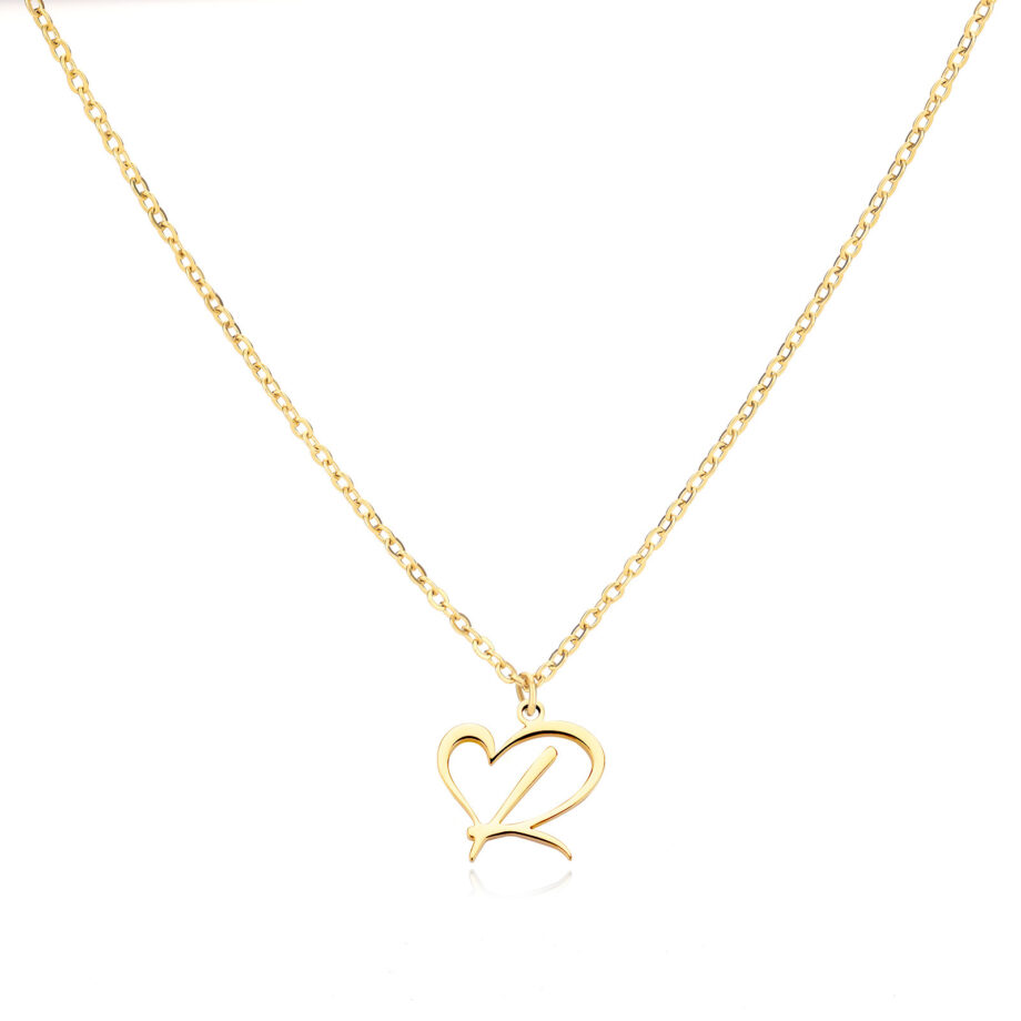 Alphabet Letter Necklace - 18K Gold Custom Initial Jewelry | Dainty Personalized Gift for Women & Teens