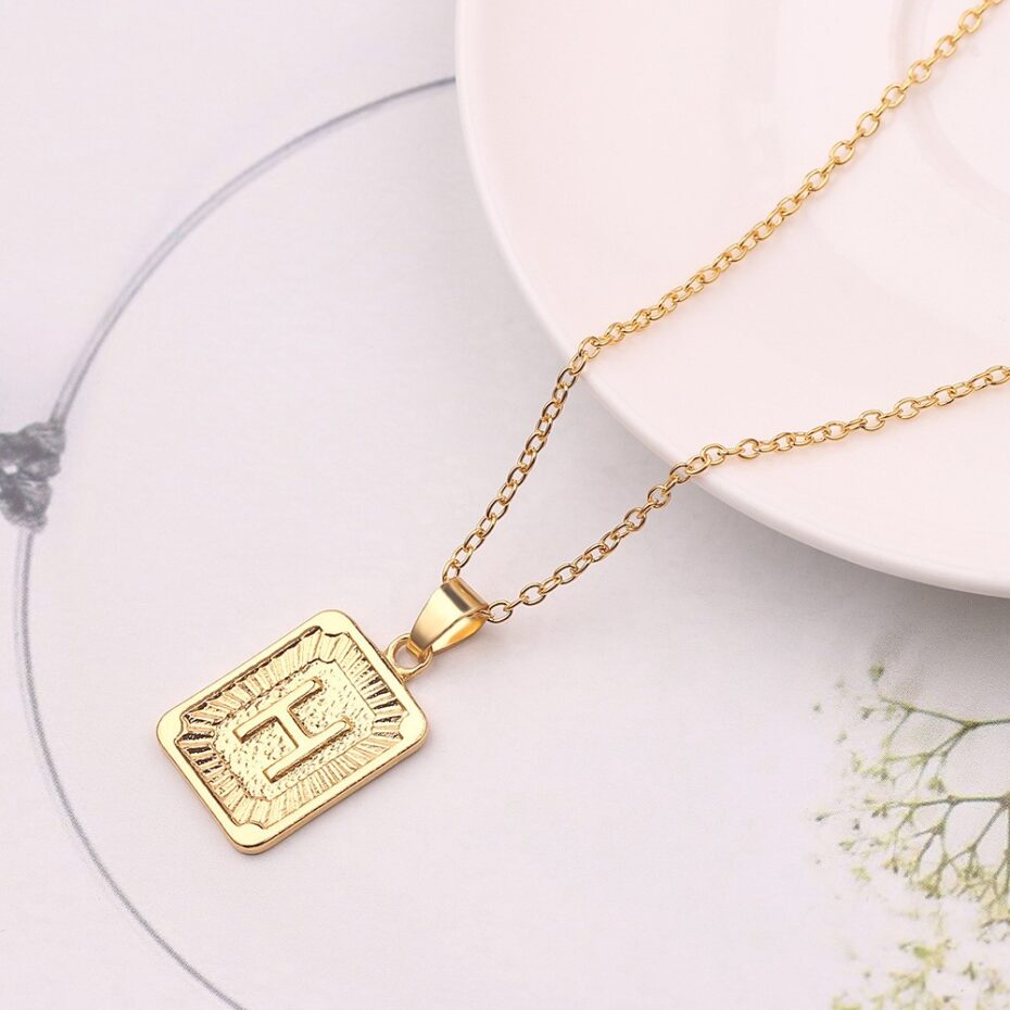 18K Gold Custom Initial Necklace - Personalized Engraved Dainty Jewelry Gift for Women | Luxury Heirloom Quality