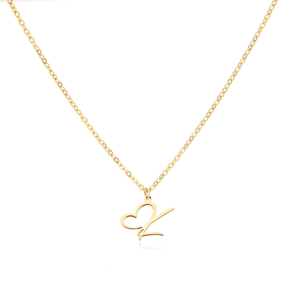 Alphabet Letter Necklace - 18K Gold Custom Initial Jewelry | Dainty Personalized Gift for Women & Teens