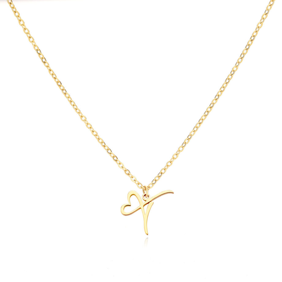 Alphabet Letter Necklace - 18K Gold Custom Initial Jewelry | Dainty Personalized Gift for Women & Teens
