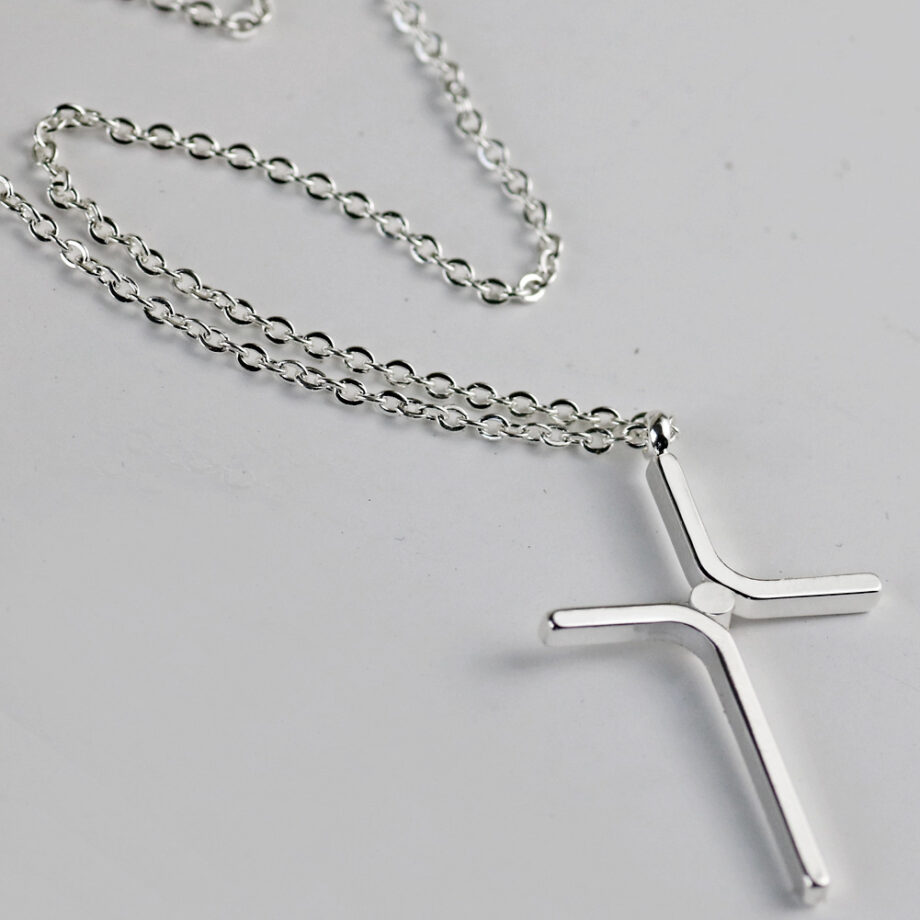 Minimalist Titanium Steel Cross Necklace - Unisex Durable Jewelry | Subtle Faith Symbol for Everyday Wear