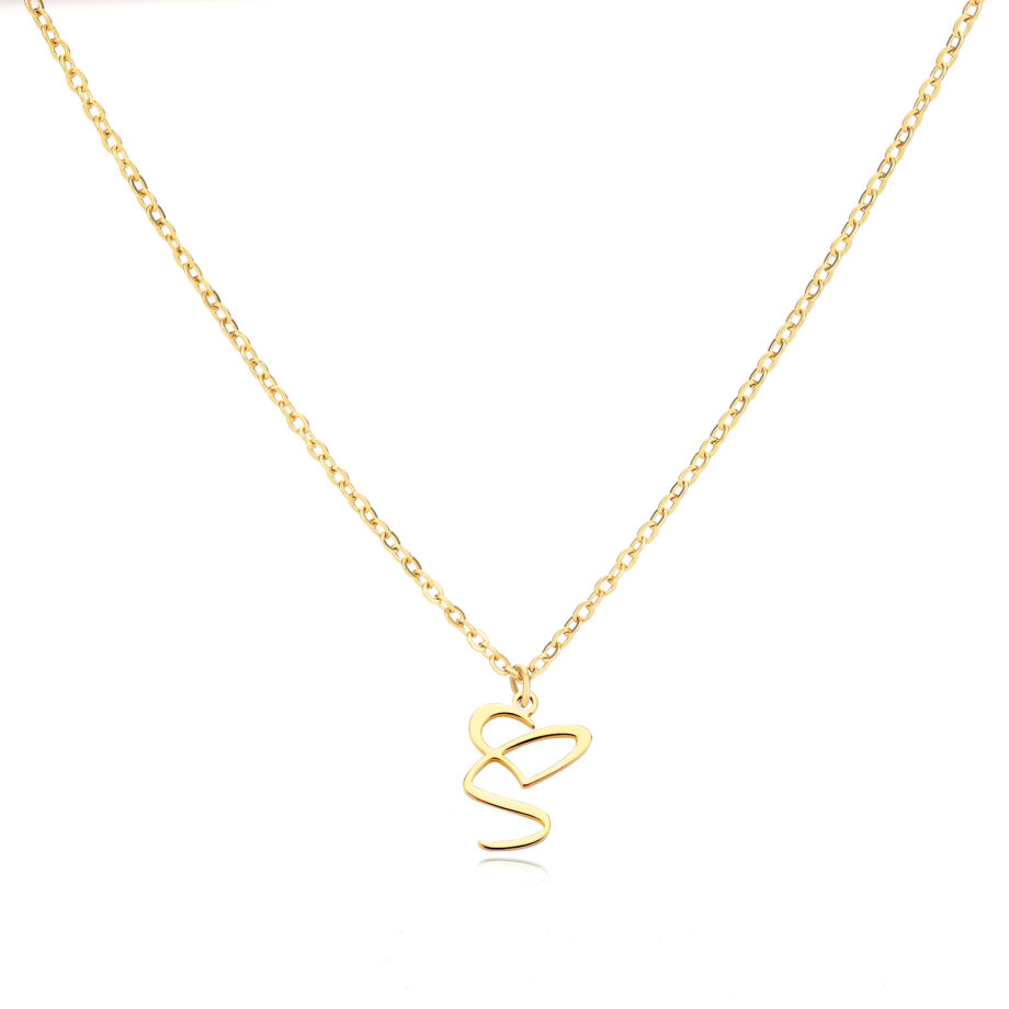 Alphabet Letter Necklace - 18K Gold Custom Initial Jewelry | Dainty Personalized Gift for Women & Teens