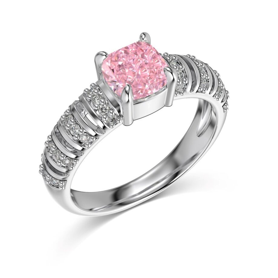 S925 Silver Ice Flower Inlaid Hollow Ring - Elegant Floral Design Jewelry | Unique Botanical Inspired Stackable Band