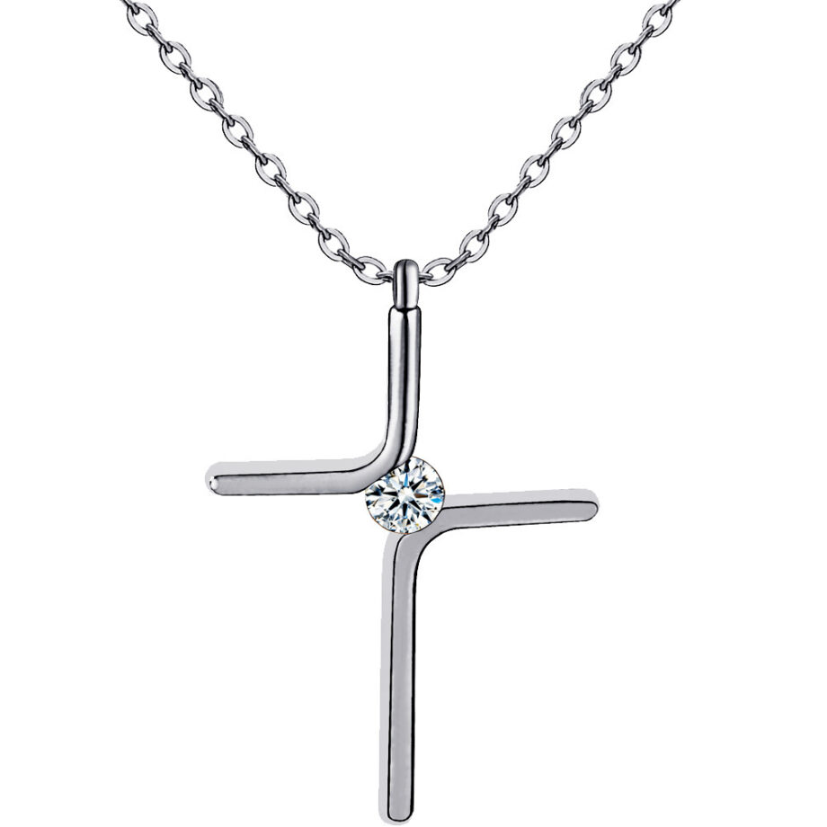 Minimalist Titanium Steel Cross Necklace - Unisex Durable Jewelry | Subtle Faith Symbol for Everyday Wear