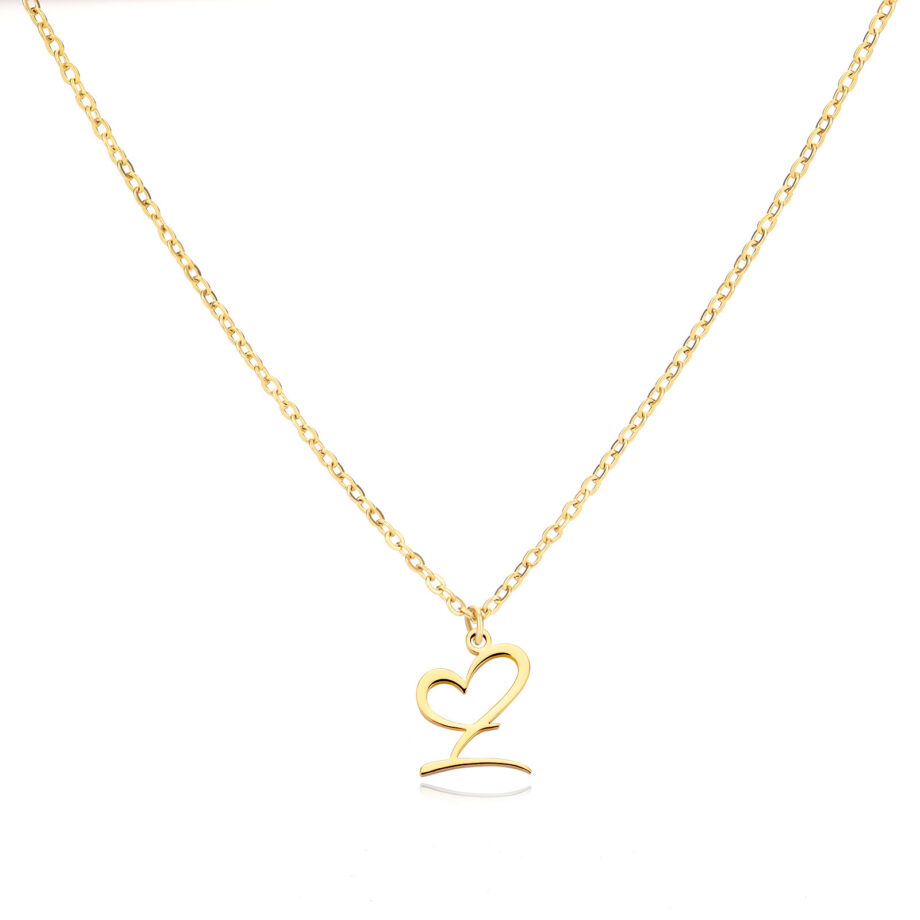 Alphabet Letter Necklace - 18K Gold Custom Initial Jewelry | Dainty Personalized Gift for Women & Teens
