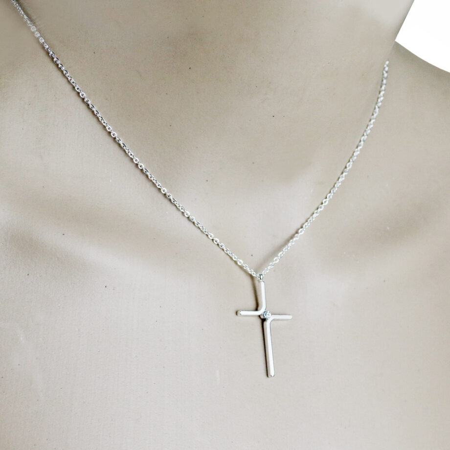 Minimalist Titanium Steel Cross Necklace - Unisex Durable Jewelry | Subtle Faith Symbol for Everyday Wear