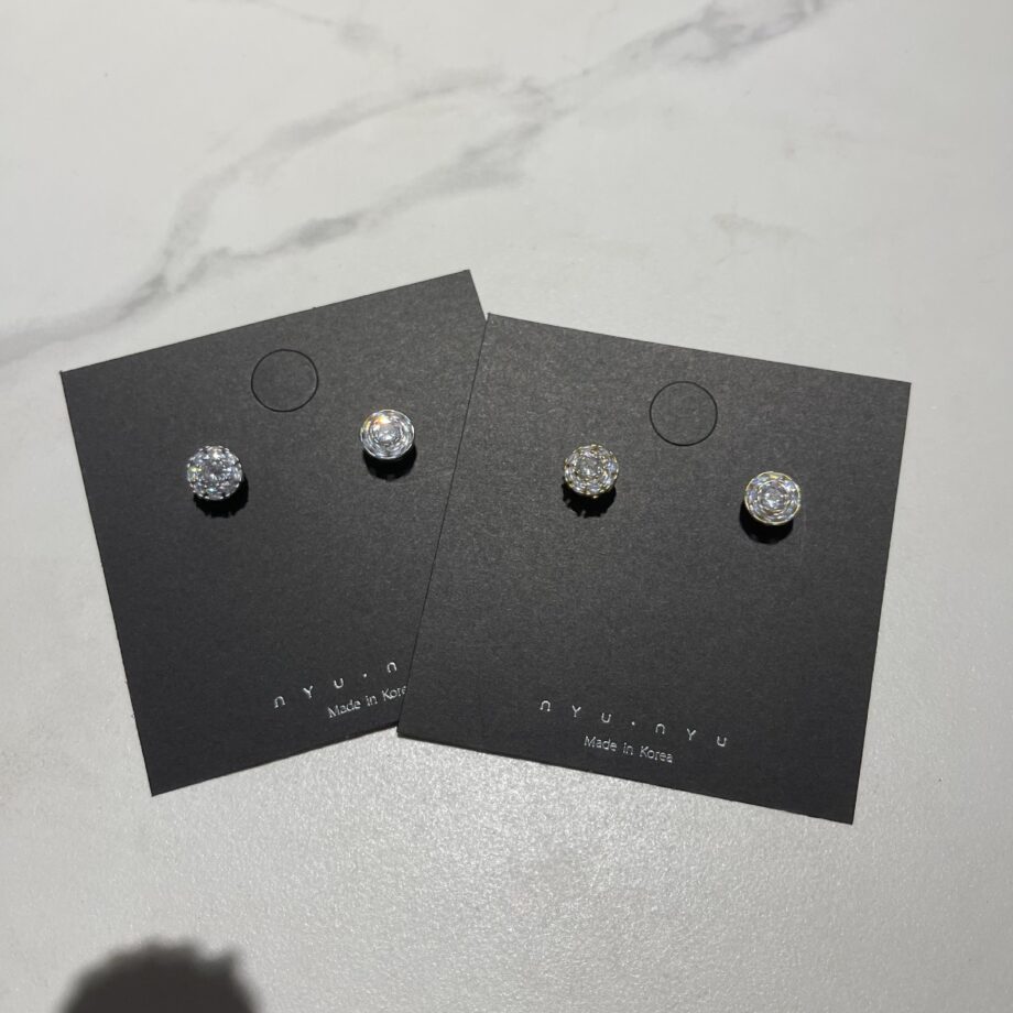 Rotatable Silver Hoops