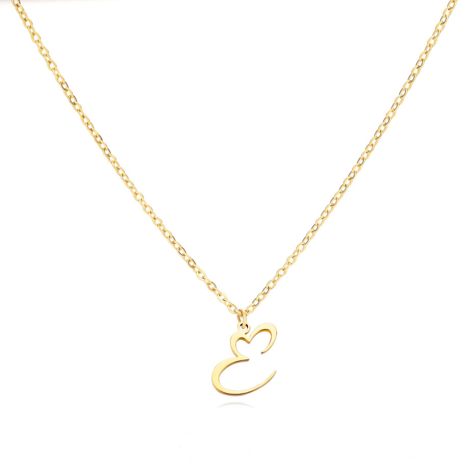 Alphabet Letter Necklace - 18K Gold Custom Initial Jewelry | Dainty Personalized Gift for Women & Teens