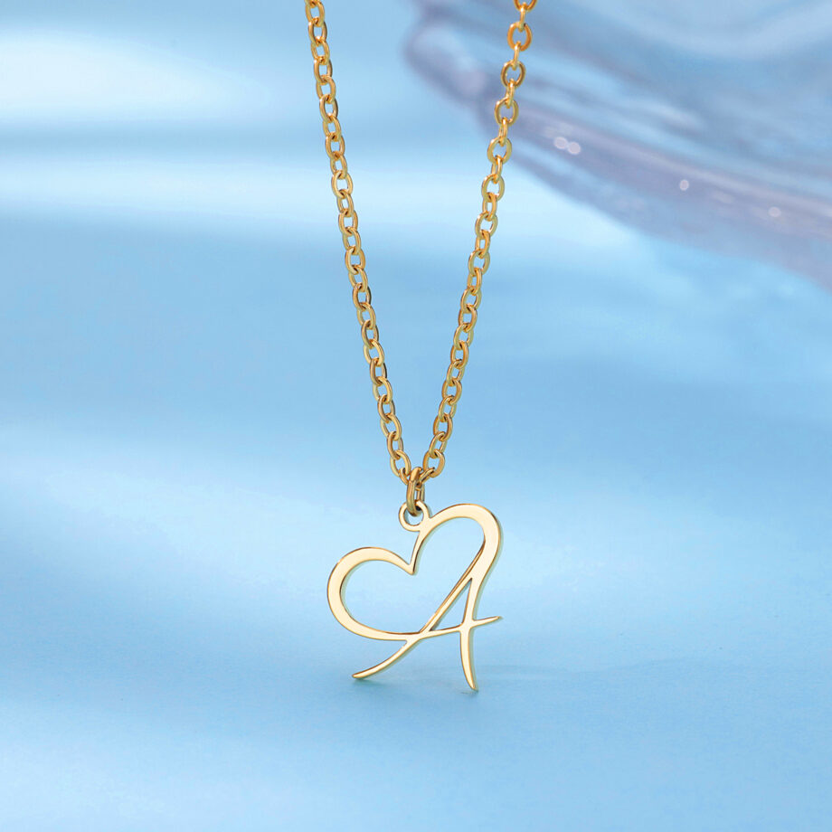 Alphabet Letter Necklace - 18K Gold Custom Initial Jewelry | Dainty Personalized Gift for Women & Teens