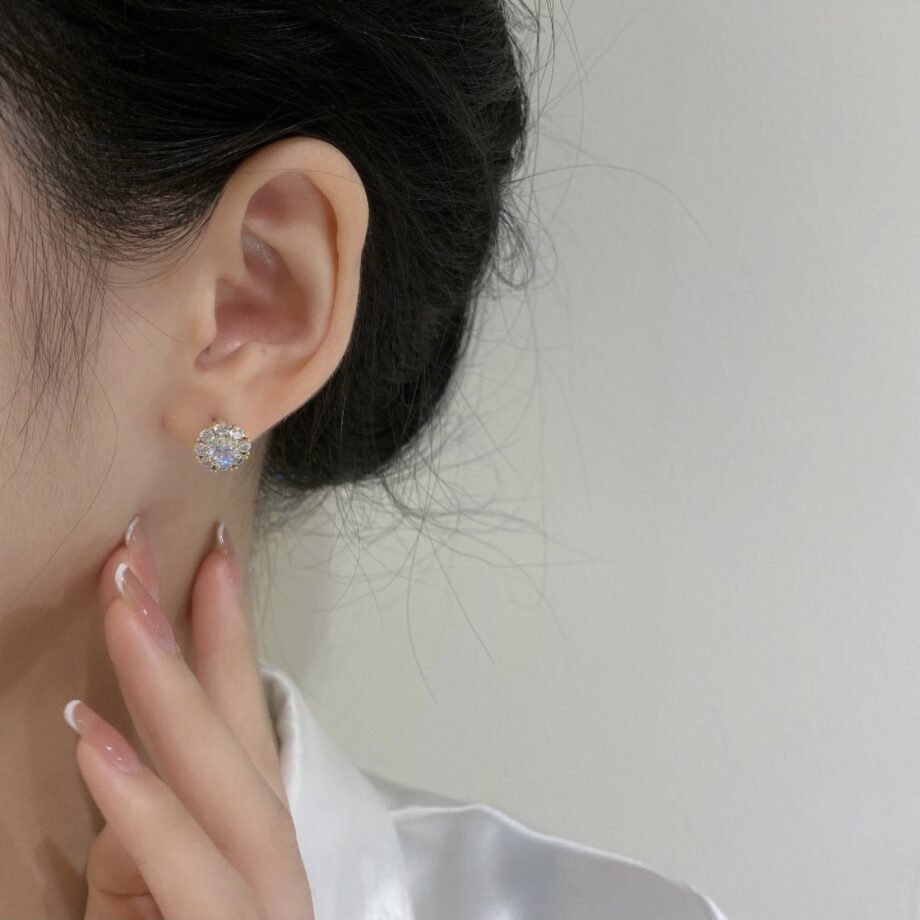 Rotatable Silver Hoops