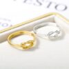 Stainless Steel Cross Wrap Ring - Edgy Unisex Jewelry | Gothic-Inspired Stackable Band for Bold Everyday Style