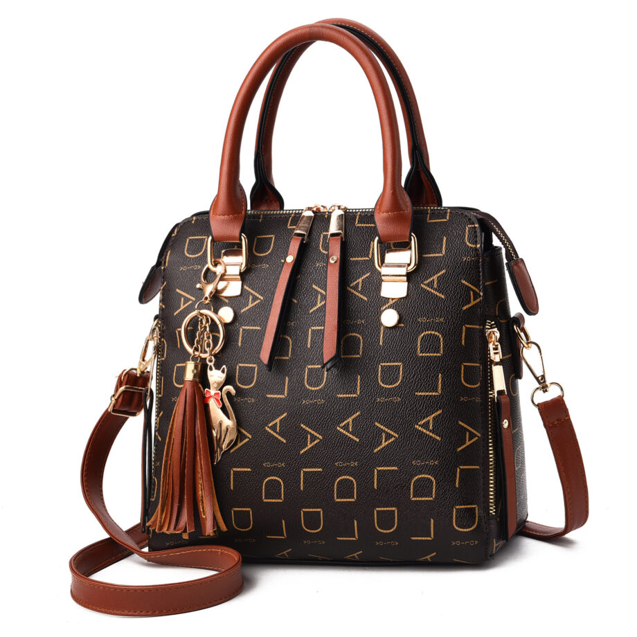 Stylish Women's Leisure Shoulder Bag - Large Capacity PU Leather Crossbody Handbag | David Jones Inspired Design