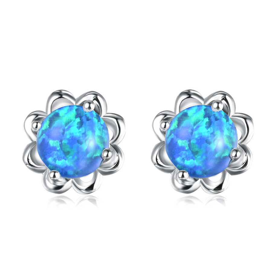 Handcrafted Opal Studs