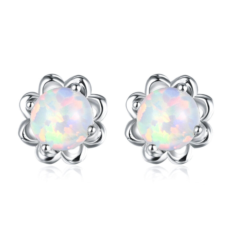 Handcrafted Opal Studs