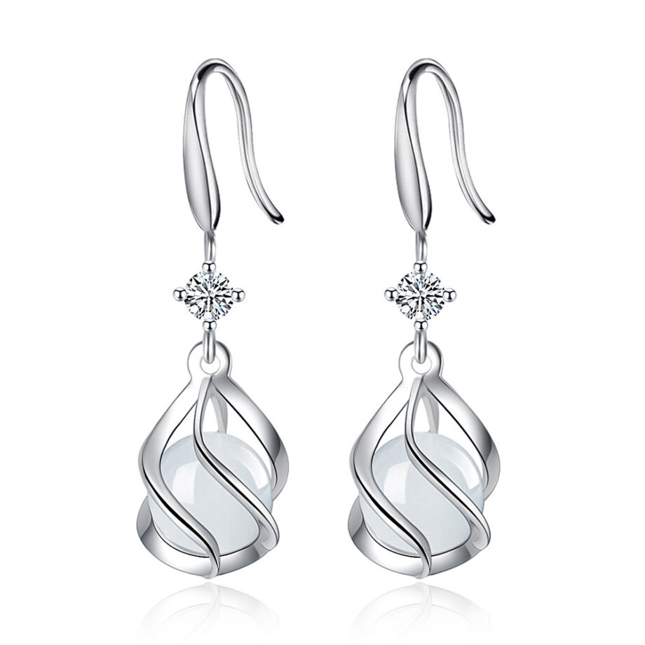 Flower Opal Earrings for Women | 925 Sterling Silver Floral Jewelry – Hypoallergenic & Handcrafted
