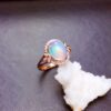 Fire Opal Ring | 18k Gold & S925 Sterling Silver – Hypoallergenic Luxury Jewelry