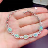 Natural Opal Bracelet | 925 Silver Inlay – Hypoallergenic Handcrafted Jewelry