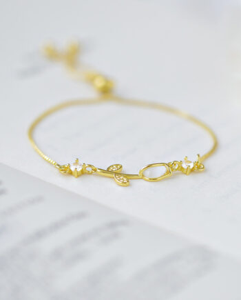 Opal Rose Bracelet Sen Series | 18k Gold Jewelry – Timeless Elegance